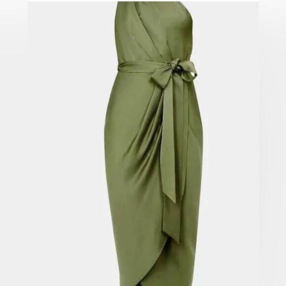 Ted Baker | Gabie One Shoulder Wrap Skirt Dress - Picture 3 of 4